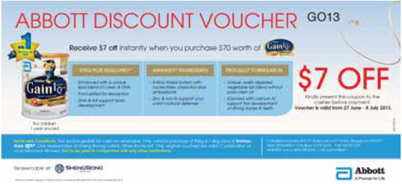 新加坡婴儿奶粉促销-Abbott promotion, similac promotion, gain IQ promotion, Friso promotion, Enfa promotion, S26 promotion, Dumex promotion, Nestle Nan promotion